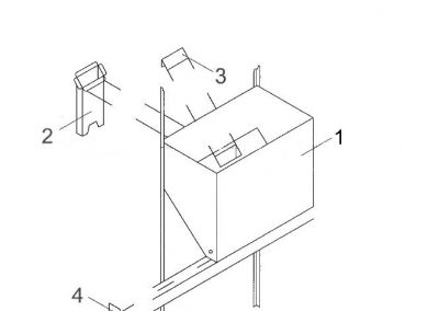 Futtereinzelbehälter für Geflügelzuchtanlage